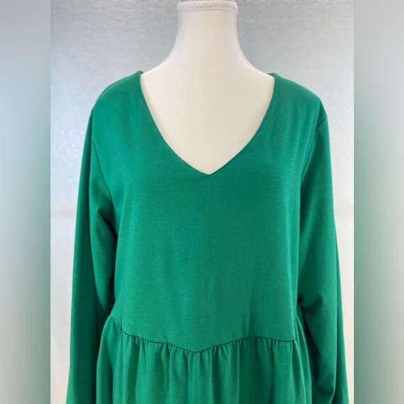 NWT Casual Dress Sweet Cute V Neck Mini Dress with Pocket Skin Friendly Fabric L - Picture 6 of 17